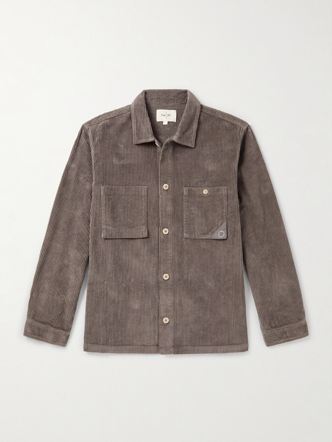 Folk Anniversary Patch Cotton-Corduroy Overshirt