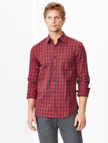 Thumbnail for your product : Gap Heathered checkered lightweight twill shirt