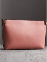 Thumbnail for your product : Burberry Medium Tri-tone Leather Clutch