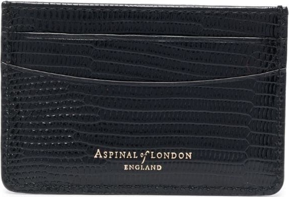 Aspinal of London Lizard Skin-Effect Leather Card Holder ShopStyle