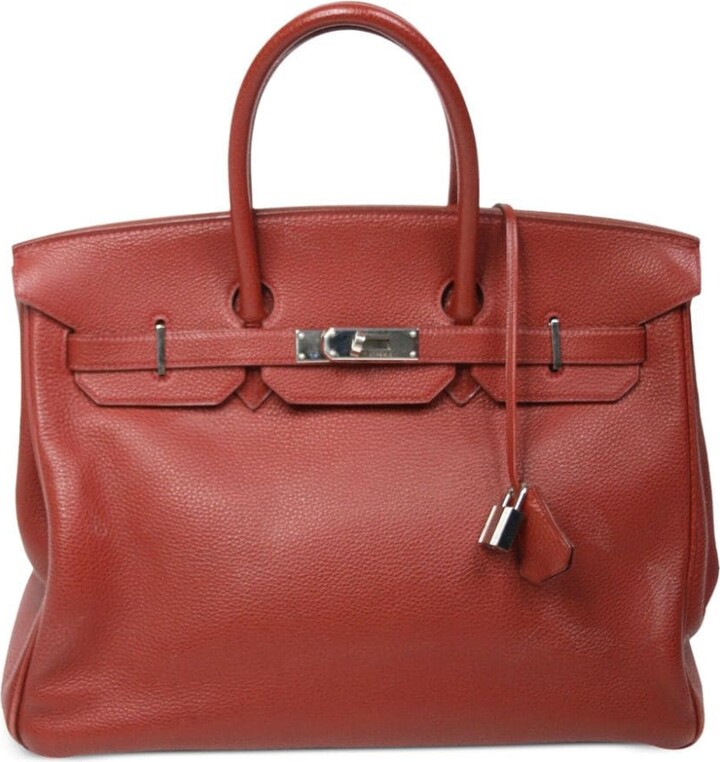 Pre-owned Hermes 2001 Kelly Ado Gm Backpack In Red