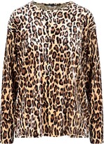 Leopard Print Long-Sleeved Top 
