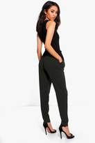 Thumbnail for your product : boohoo Petite Tie Waist Tapered Pants