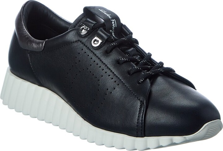 Ferragamo Ninfa Leather Sneaker