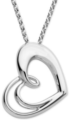 Nambe Heart Pendant Necklace in Sterling Silver