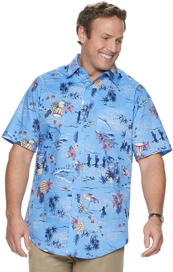 big and tall short sleeve button down shirts