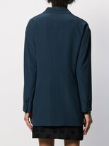 Thumbnail for your product : Fendi Silk Off-Centred Buttoned Blazer