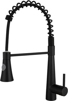 Wrought Studio Commercial Matte Black Kitchen Faucet - Pull Out For Busy Kitchens Stylish With 360 Degree Rotation