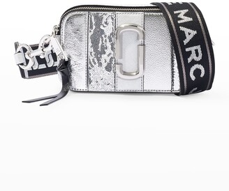 Marc Jacobs Snapshot Metallic Snake-Print Camera Crossbody Bag