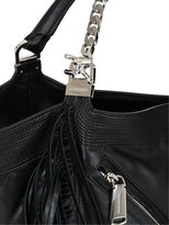 Thumbnail for your product : DSQUARED2 Fringed Metallic Leather Bag