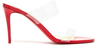 Christian Louboutin Just Nothing 85 Mules - Womens - Red Christian Louboutin Just Nothing 85 Mules - Womens - Red