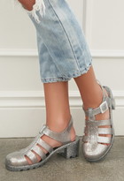 Thumbnail for your product : Forever 21 Glittered Jelly Sandals