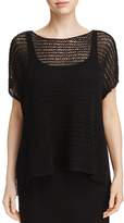 Thumbnail for your product : Eileen Fisher Boat Neck Open Knit Sweater