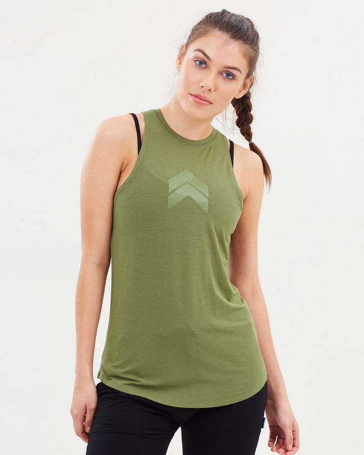 high neck sports tank