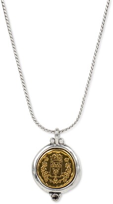 Patricia Nash Two-Tone Coin Long Pendant Necklace, 29" + 2" extender
