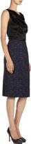 Thumbnail for your product : Nina Ricci Sleeveless Dress in Charmeuse & Tweed