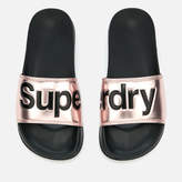Superdry Women's Superdry Pool Slide Sandals - Metallic Rose