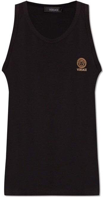Versace Medusa Head-Printed Stretched Tank Top