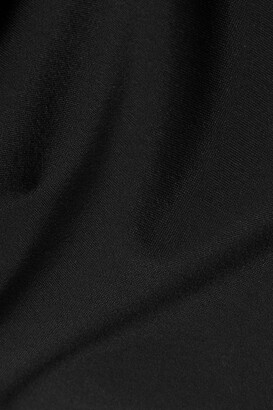 IOANNES Open-back Paneled Stretch-jersey Maxi Dress - Black