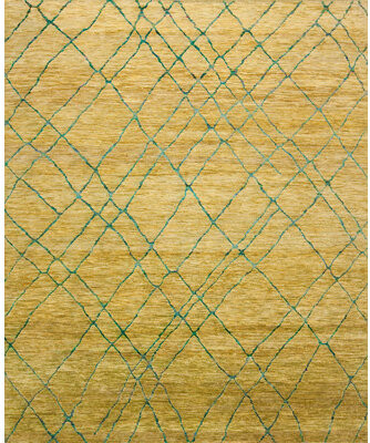 Samad Rugs Seville Collection One-of-a-Kind 4.0 X 5.9 Area Rug Yellow