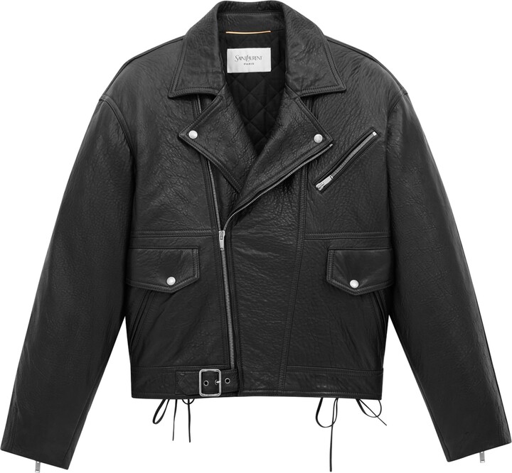ジャケット・アウター HELMUT LANG drape Sheep Leather Jacket HELMUT LANG black sheep leather detail bias drape biker jacket S