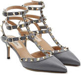 Thumbnail for your product : Valentino Rockstud Leather Kitten Heel Pumps