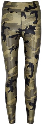 Koral Activewear Lustrous Cropped Camouflage Leggings