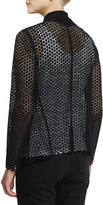 Thumbnail for your product : Elie Tahari Iryna Embroidered Lace Draped Jacket