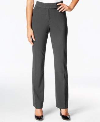 JM Collection Petite Tummy-Control Extend-Tab Curvy-Fit Pants, Created for Macy's