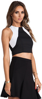 Thumbnail for your product : Naven 2 Tone Bardot Crop Top