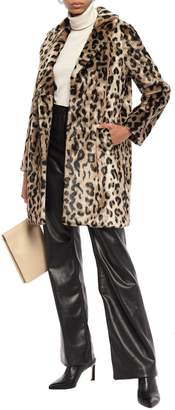 Line Leopard-print Faux Fur Coat