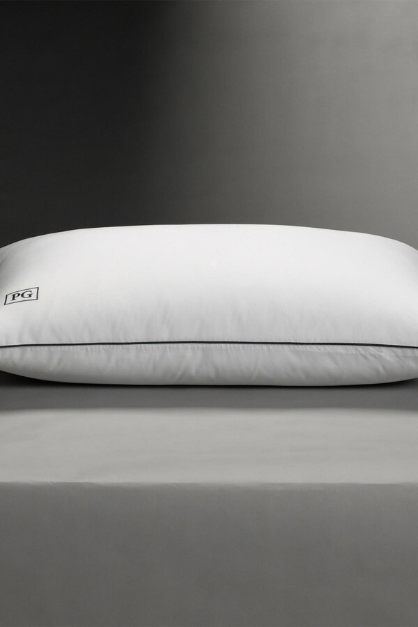 PG GOODS White Down Side & Back Sleeper Overstuffed Pillow King Size