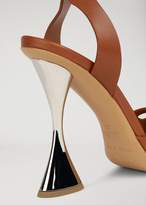 Thumbnail for your product : Emporio Armani Leather Sandals With Hourglass Heel