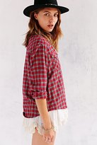 Thumbnail for your product : BDG Lace Petticoat Flannel Shirt