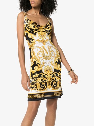 Versace Baroque-Print Mini Dress