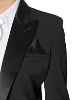 Thumbnail for your product : Jean Paul Gaultier Stretch Wool Ottoman Cropped Jacket