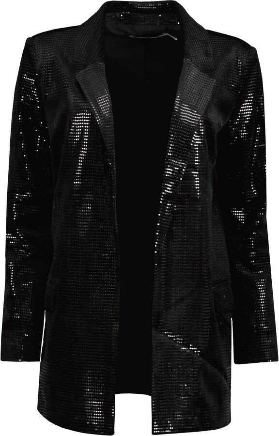 Bishop + Young Steal The Night Sequin Blazer In Black