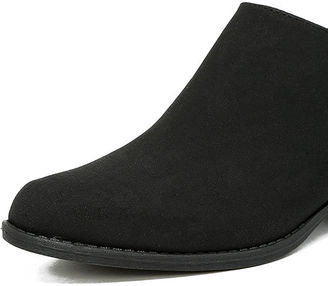 Qupid Stands Apart Stone Grey Nubuck Ankle Booties