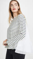 Thumbnail for your product : Clu Stripe Shirt with Paneled Back