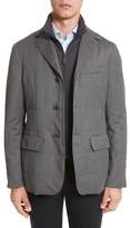 Thumbnail for your product : Canali Water-Resistant Wool Jacket with Bib