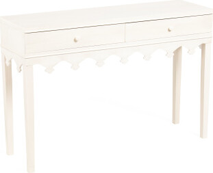 TJMAXX 47.25X32 Two Drawer Console Table