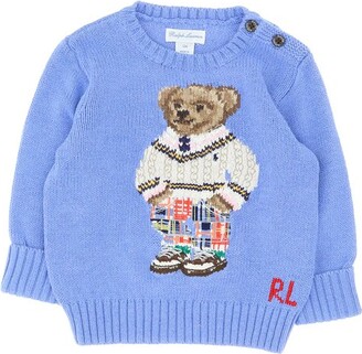 Ralph Lauren Kids Polo Bear Intarsia Knitted Sweater