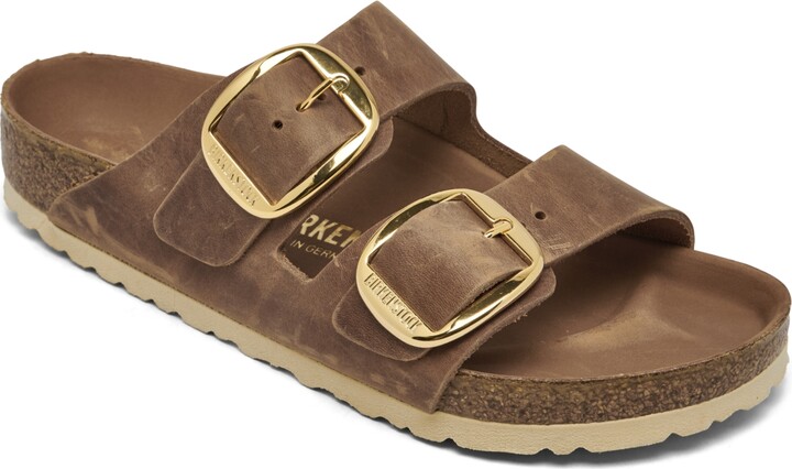 Birkenstock Women's Arizona Big Buckle Oiled Leather Sandals from Finish Line