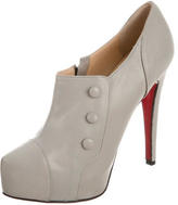 Thumbnail for your product : Christian Louboutin Leather Platform Booties