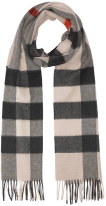burberry large classic check cashmere scarf