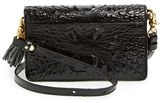 Thumbnail for your product : Brahmin 'Amelia' Croc Embossed Leather Crossbody Clutch