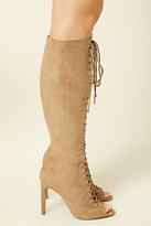 Thumbnail for your product : Forever 21 Faux Suede Knee-High Stilettos