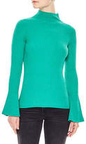 Thumbnail for your product : Sandro Windsor Tartan Estelle Ribbed Turtleneck Sweater