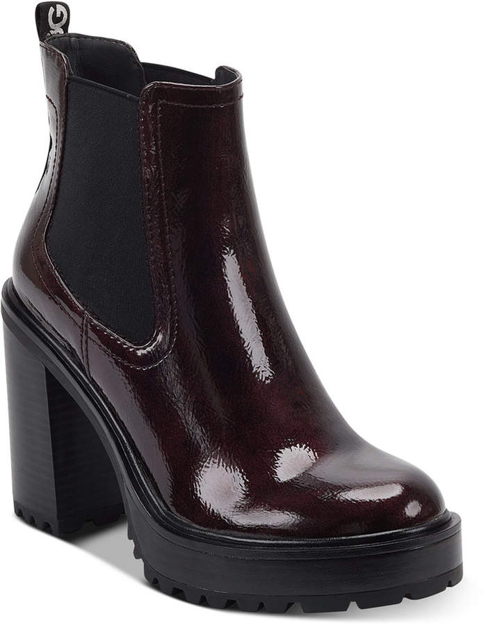 g by guess platform bootie
