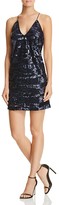 Thumbnail for your product : Lucy Paris Cross Back Sequin Slip Dress